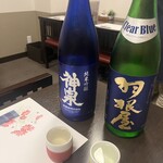 日本酒ダイニング　栄三郎 - 夏も終わりに近づいているが、夏限定のなかから選んだ