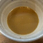 麺屋吉左右 - スープ割り。