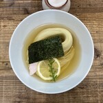 3931WORKS. - 味玉 昆布水つけ麺 醤油（大盛）