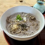 姫のそば ゆかり庵 - そのままで頂き 途中から薬味と出汁を入れました どちらも至福になる味わい