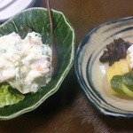 牧野 - ポテトサラダとお新香