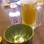 牧野 - 生ビールとお通し