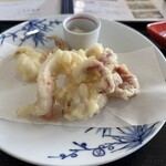 お魚処 玄海 - ゲソとヒレは天ぷらに。塩焼きも気になる。
