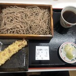 呑龍うどん 恋 - もりそば(特盛)とちくわ天。