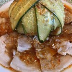 風龍苑 - ゆで豚ニンニクソース