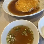 風龍苑 - 天津飯　スープ付