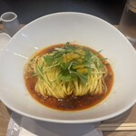 麺処ゆずラボ。 - 大分県産のゆず果汁ついてます。お水にも柚子が。