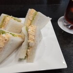 クラウドコーヒーロースターズ - タマゴサンドとアイスコーヒー　970円