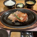 トンカツ・トンしゃぶ ケンボロー - 鉄板ステーキ250gライスセット付