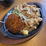 さんきち - 牛ぎゅうハンバーグ+焼肉 ¥1,790-