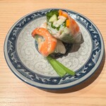 ベトナムレストラン スア - 海老と豚肉の生春巻き