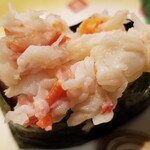 回転寿し トリトン - たらばがに・アップ。