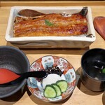 地焼うなぎ 法善寺山かづ - 地焼き重(半身)のセット