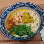 ramen 雨燕 - 8月限定　干し貝柱ととうもろこしの冷やしらぁ麺