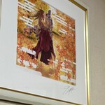 だるまの天ぷら定食 - 末次由紀さんのサイン右下