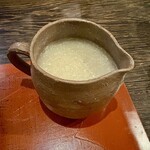 手挽きそば 一心 - 蕎麦湯