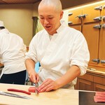 鮨 しゅん輔 - 高岡氏の笑顔、三連発