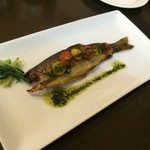 ル・コック - 【2014年09月】天然ニジマスの軽いスモーク＠500円。