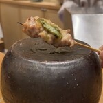 心伯 - 熟成鶏のせせり  山椒バター