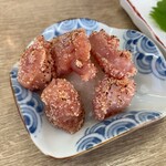 釣宿酒場 マヅメ - おつまみ炙り明太子438円