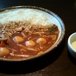 CoCo壱番屋 - 蒸し鶏と根菜の和風カレー(半熟卵) 税込871円　'14/9/17撮影