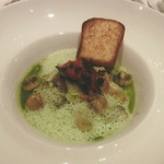 お好きな前菜（ホッキ貝と茸の煮込み)