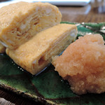 玄蕎麦 野中 - だし巻き玉子　ズームアップ