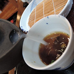 玄蕎麦 野中 - 蕎麦湯を楽しむ