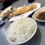 だるまの天ぷら定食 - 大盛りご飯おかわり　150円定食のみ
      単品大盛りごはん　240円