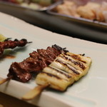 鶏炎 馬車道店 - ハツとねぎ