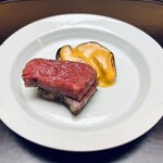 徳ㇵ本也 - 丹波牛味噌漬けと無花果の田楽