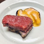 徳ㇵ本也 - 丹波牛味噌漬けと無花果の田楽