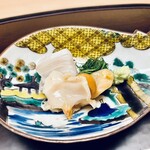 徳ㇵ本也 - お造り②目一鯛とつぶ貝