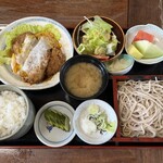 お食事処 やぶ - 煮カツセット