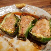 鳥茂 - ピーマン肉詰め