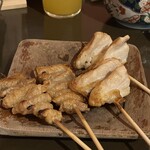 やきとり けいすけ - 皮、やげんナンコツ