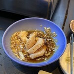 明月館 - ミノ　ネギポン酢