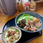 幸ちゃんそば - 幸そばセット1,000円(もずく麺)