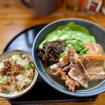 幸ちゃんそば - イチオシ！幸そばセット1,000円つるっもちっもずく麺
