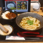 山下本気うどん - かけうどん 並とカレーライス