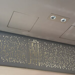 ライブキッチン COOKA - キッチン上の模様　ハルカスと通天閣が隠れてます