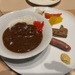 316450076 - ブュッフェ取り分け例　カレーと欲しいものいくつか