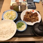 松屋 - カルビ焼肉W定食
