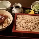Masuya - うな丼盛り蕎麦セット950円