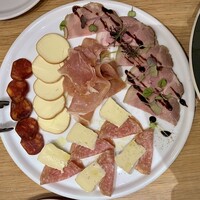 Tsuchi 農園野菜とチーズ料理 - サラミと生ハムとチーズの盛合せ 大皿盛り 5人分