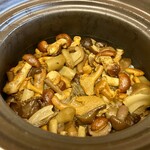 よし町 - 茸ご飯 (アカヤマドリタケ、ヤマドリタケ、ショウゲンジ、フウセンタケ、アンズタケ)