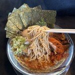 RAMEN HITONI YASASHIKU - 【辛魚（大辛）＝ストレート細麺】