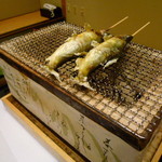 h Kanzansou Honkan - 【葉月の懐石膳　５４００円】食前に七輪で焼き直してくれます♪