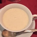 ビストロ・プティポワ - エリンギのスープ