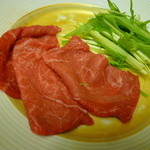 観山荘本館 - 【葉月の懐石膳　５４００円】「小倉牛の豆乳しゃぶしゃぶ」